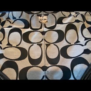 COACH Signature Black & Grey Handbag